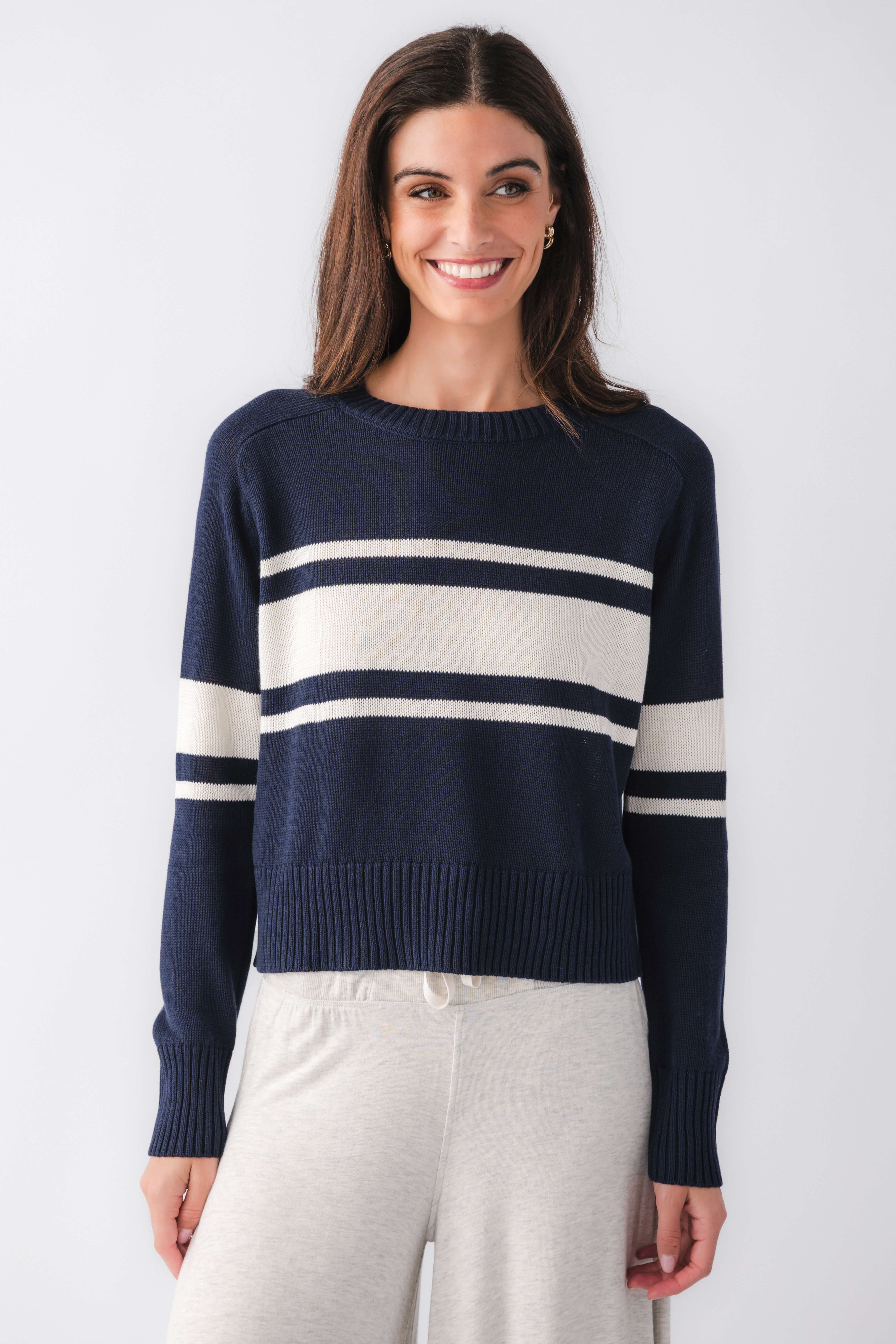 Z Supply Stripe Stand In Sweater | Social Threads
