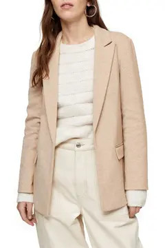 Marled Open Front Blazer | Nordstrom