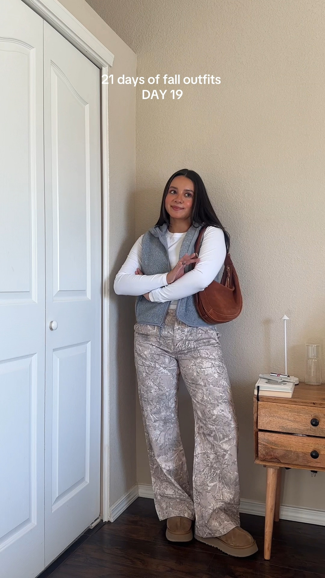 styling the aritzia polarfleece vest🐻‍❄️❄️ — (wearing vest in size small + wearing shirts in size x-small + wearing pants in size small) — bag is from TjMaxx, brand is Rachel Zoe👜

#LTKHoliday #LTKStyleTip #LTKSeasonal