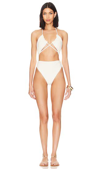 Farrow One Piece in Ivory | Revolve Clothing (Global)