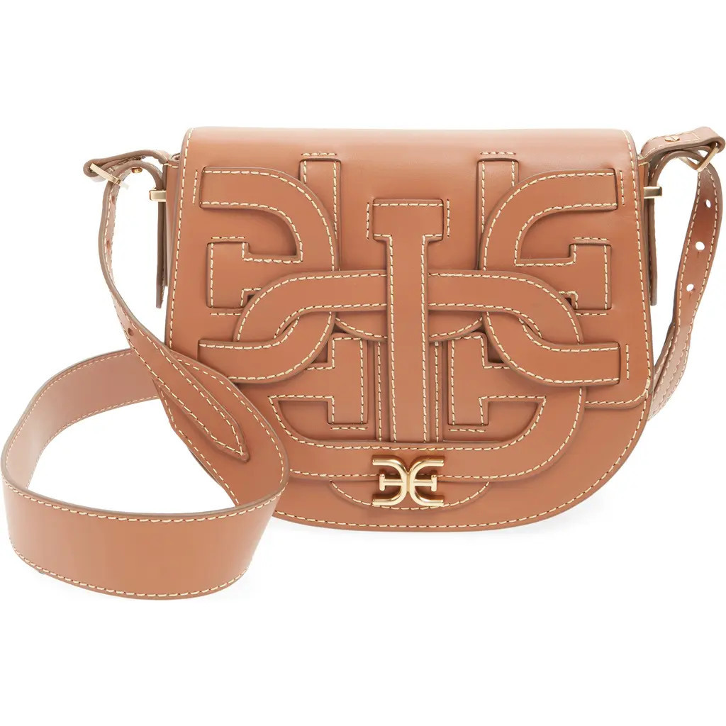 Sam Edelman Bay Leather Saddle Bag in Cognac at Nordstrom | Nordstrom