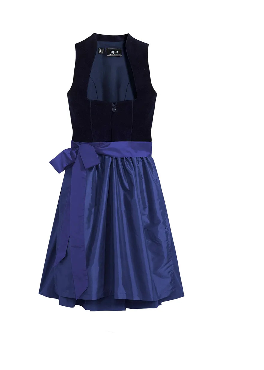 Dirndl mit Samt-Mieder und Satin-Sch\u00fcrze (2-tlg.Set) | Bonprix DE