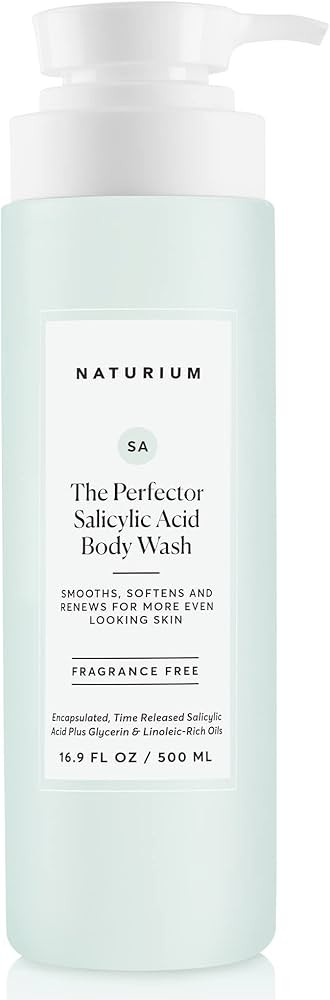 Naturium The Perfector Salicylic Acid Body Wash, Gentle & Smoothing Cleanser, 16.9 oz | Amazon (US)