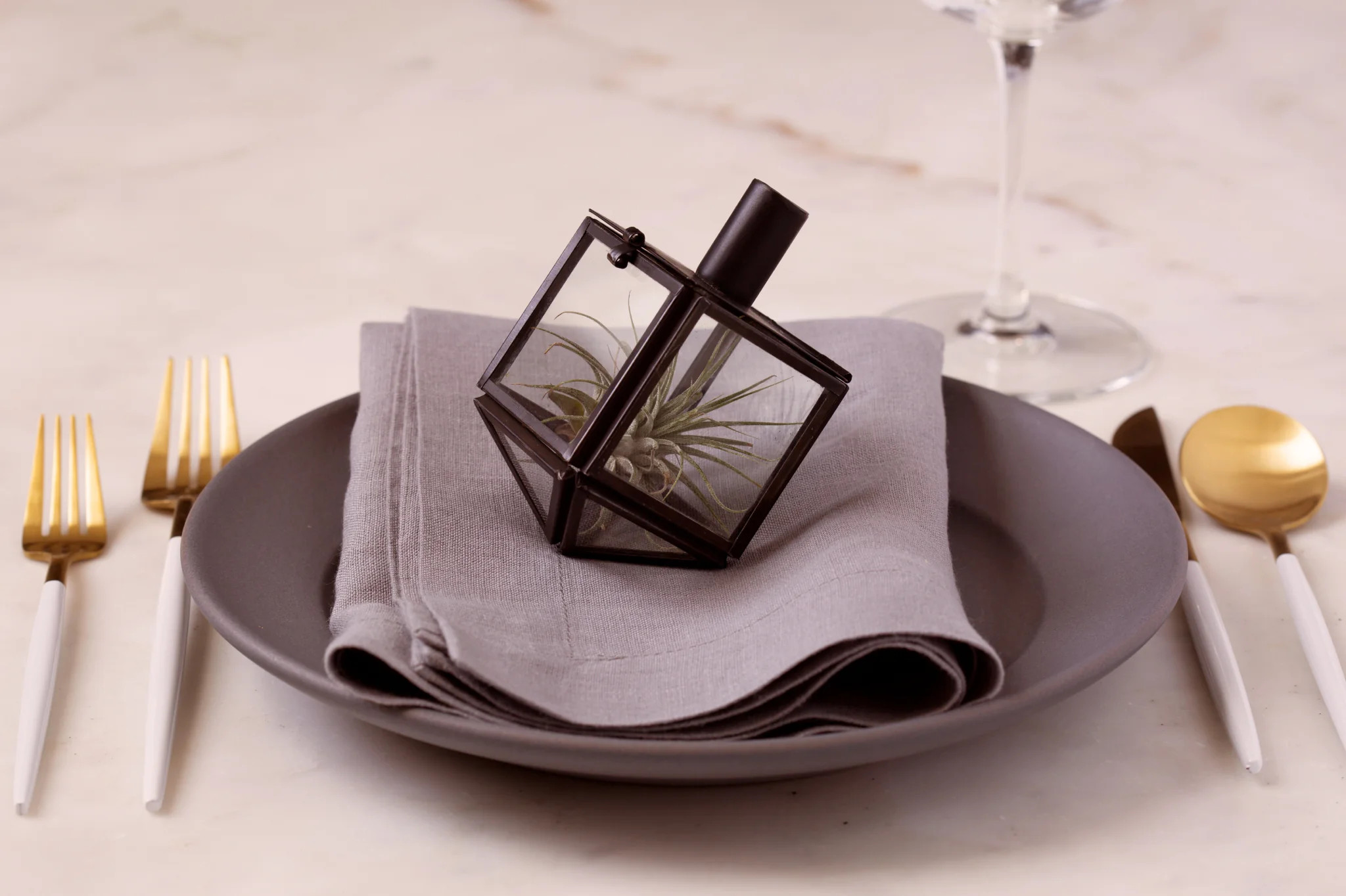 Talia Mini Dreidel Terrarium | Adara Rituals