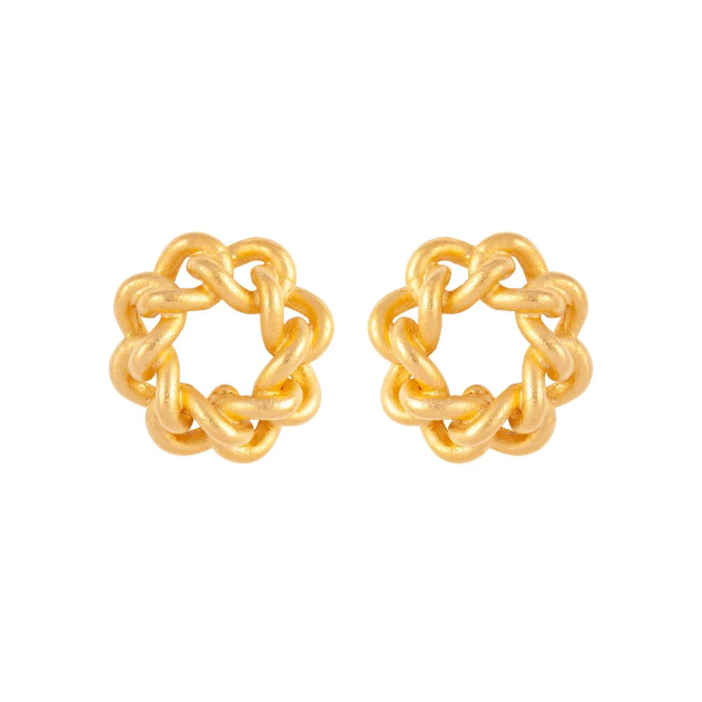 1980s Vintage Chain Link Clip-On Earrings | Susan Caplan
