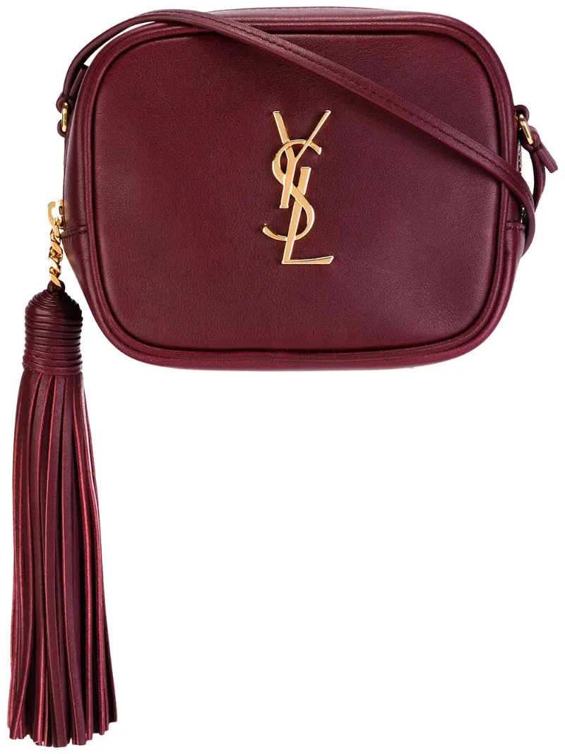 Saint Laurent - Monogram Blogger crossbody bag - women - Leather - One Size, Pink/Purple, Leather | FarFetch US