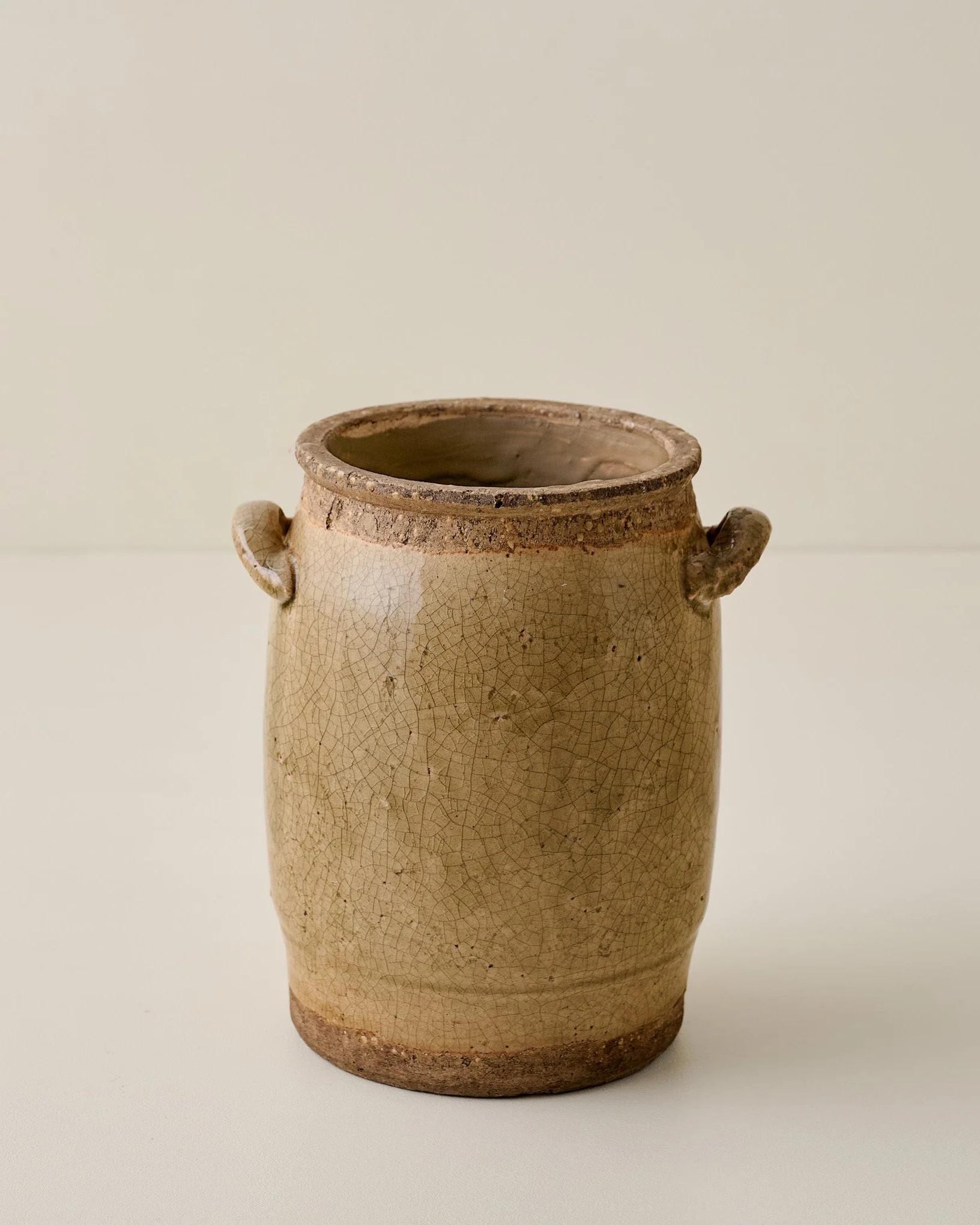 Hanson Crackle Handled Vase | Magnolia