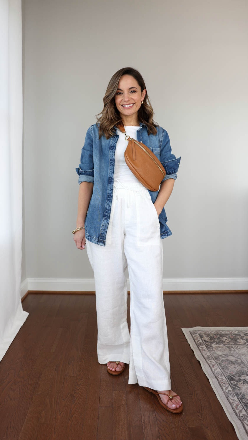 A few petite-friendly denim jacket options that go beyond the classic denim jacket. 

Shirt jacket (Walmart): xs 
Pants (Athleta): petite xxs 
Tank Top (Quince): xs 
Sandals (DV)
Bag (Quince)

My measurements for reference: I’m 4’10” and 105lbs. My bust, waist, and hip measurement is 32”, 24”, and 36”.


#LTKPetite