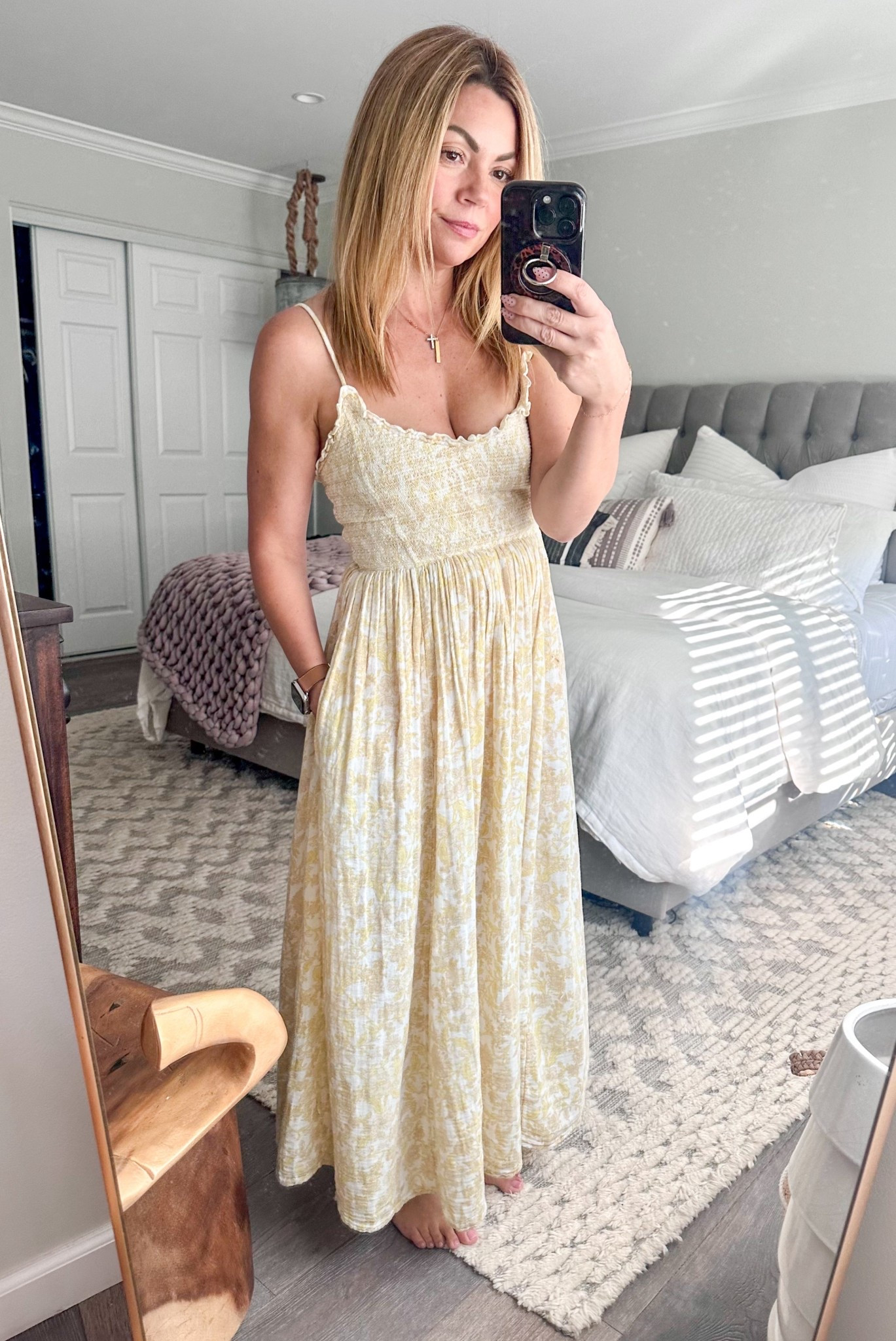 Butter yellow maxi dress 💛💛
Comes in so many colors & has pockets 
It’s what I need to get me through this California heat wave 

#LTKTravel #LTKFamily #LTKSwim