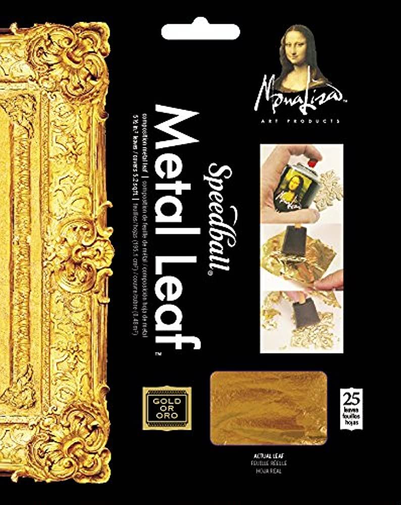 Speedball Mona Lisa Composition Metal Leaf, Gold, 25 Sheets | Amazon (US)