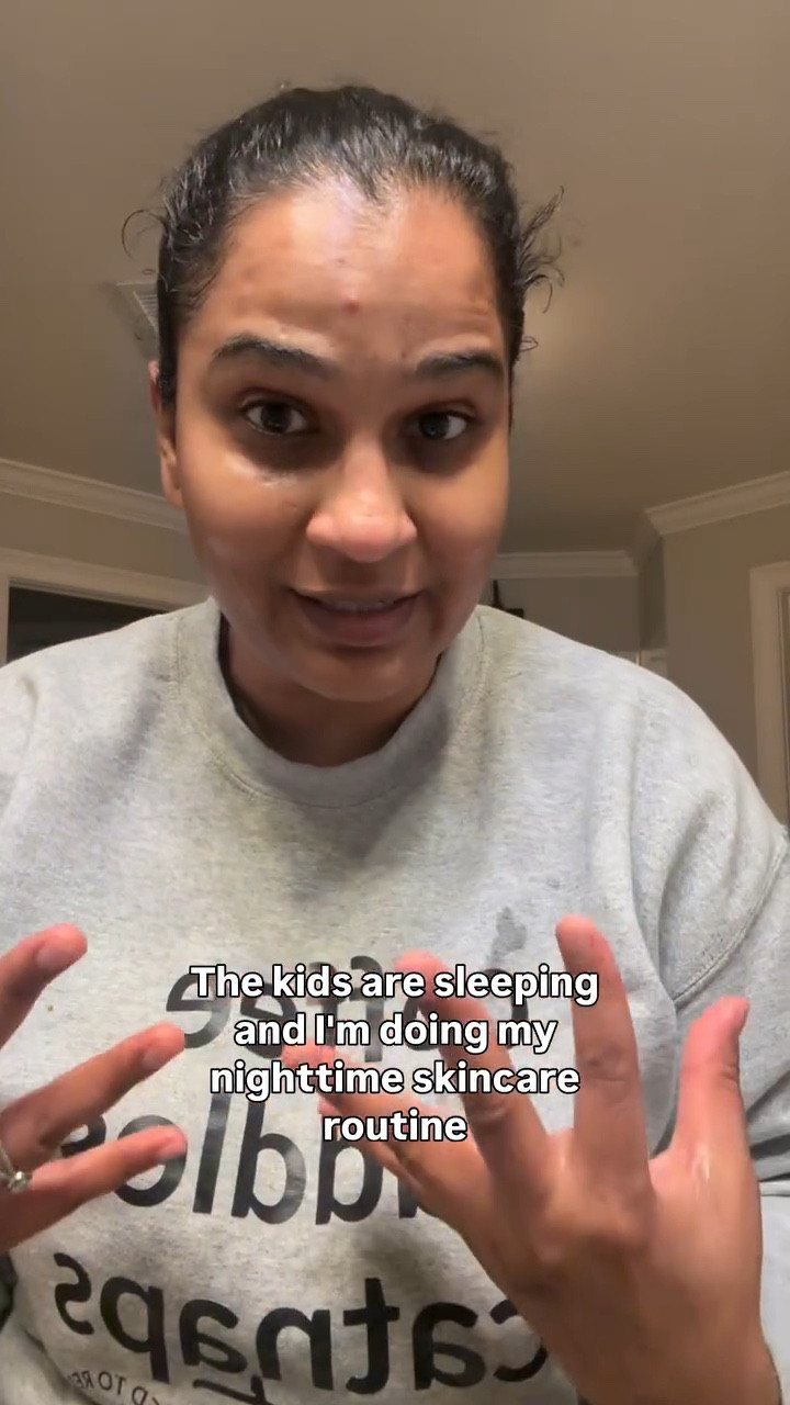 Join me as a I do my nighttime skincare routine after a day of solo parenting…

Hi 👋🏼 I’m Unnati. Baby Sleep Expert, Public Health Practitioner, & IVF mom to 👧🏻👦🏻. 

Follow @nestedtorestedsleep for sleep tips, mom life laughs, and that “you’re not alone” energy we all need. 

Products mentioned…
@tirtir_global milk toner 
@caudalie @caudalieus toner, night cream, and eye cream 
@origins  spot treatment 
@laneige_us lip mask 
@medicube_global_official  jelly cream 

Product not shown… 
@tacha_brand cleanser 

.
.
.
#momlife #momcommunity #relatablemom #momskincare #skincareover40
