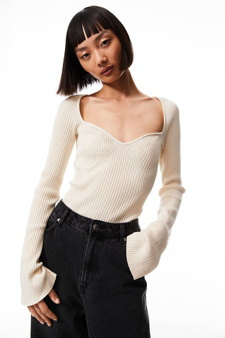 Rib-knit jumper | H&M (UK, MY, IN, SG, PH, TW, HK)