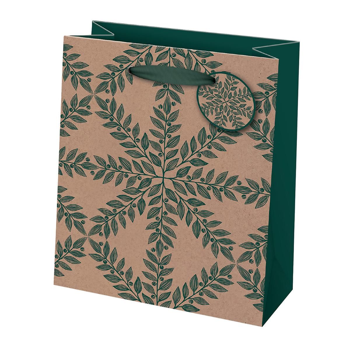 Punch Studio Laurel Leaves Medium Gift Bag | The Container Store
