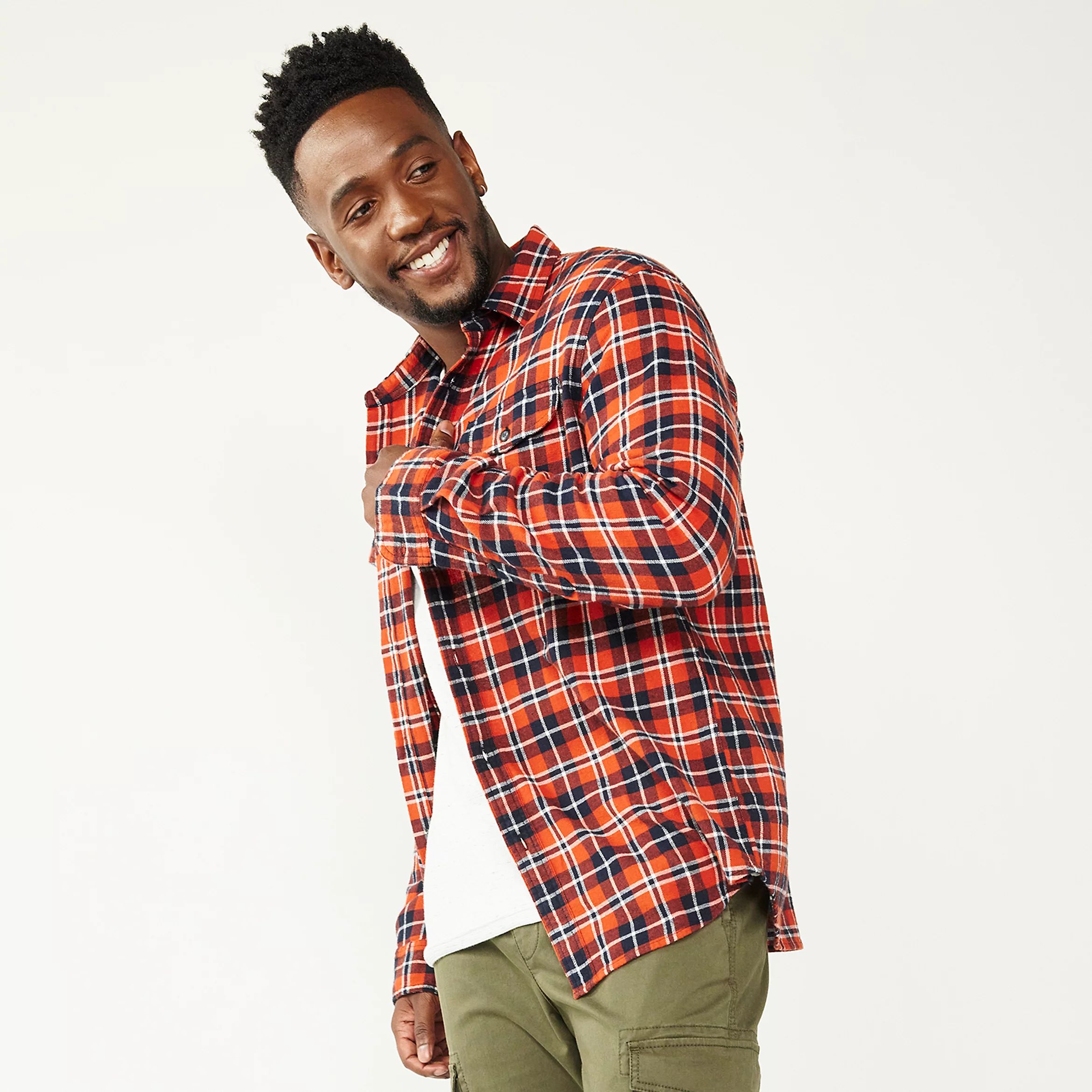 Men's Sonoma Goods For Life® Flannel Woven Button-Down Shirt | Kohl's