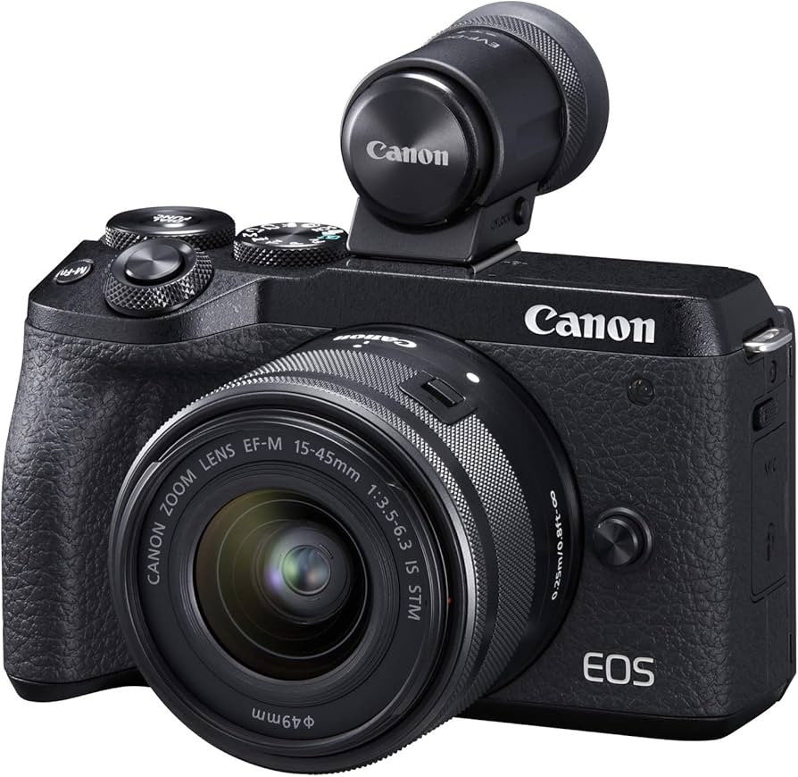 Canon EOS M6 Mark II Mirrorless Camera for Vlogging + 15-45mm Lens, CMOS, APS-C Sensor, Dual Pixe... | Amazon (US)
