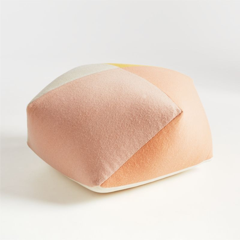 Rose Pentagon Pouf | Crate & Kids | Crate & Barrel