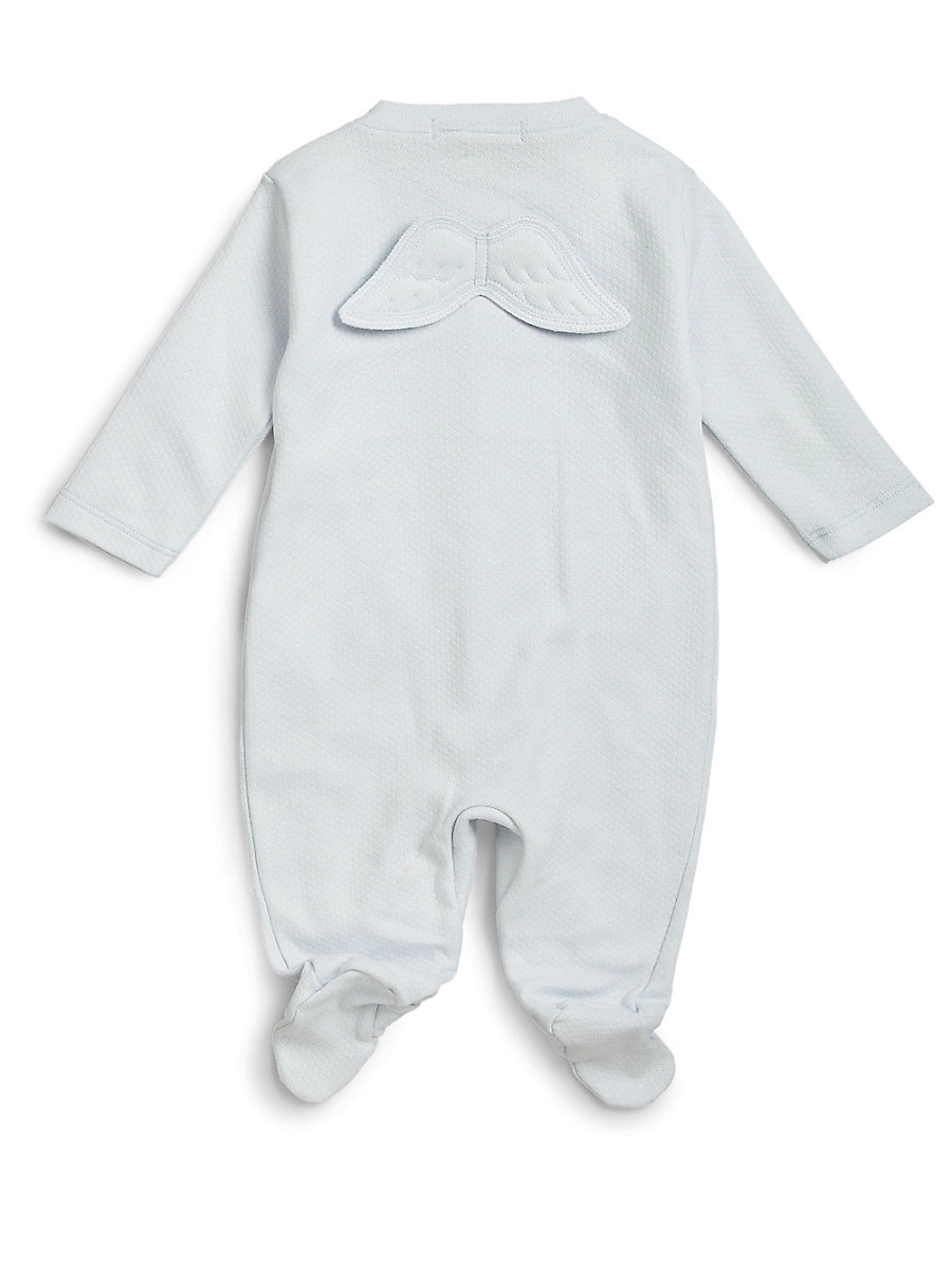 Baby's Pointelle Angel Wing Footie - Blue - Size 6 Months | Saks Fifth Avenue
