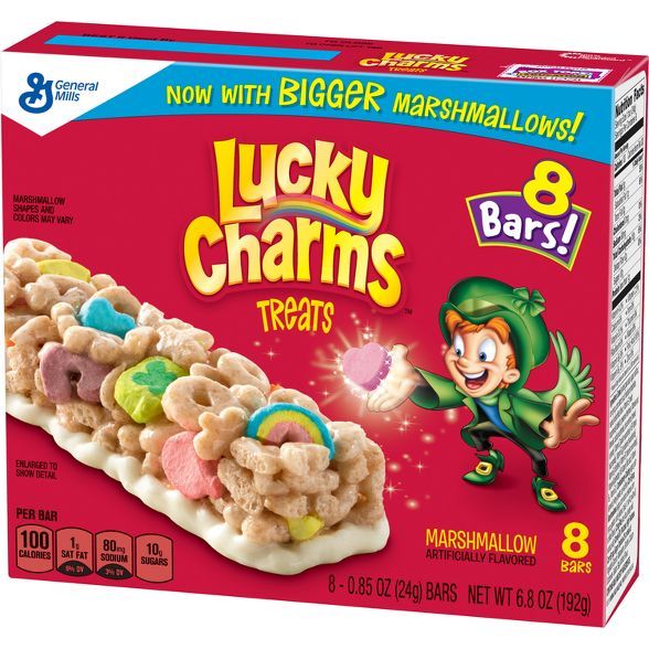 Lucky Charms Marshmallow Flavored Bars - 8ct | Target