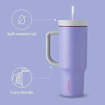 Owala Stainless Steel Triple Layer Insulated Travel Tumbler with Spill Resistant Lid, Straw, and ... | Amazon (US)