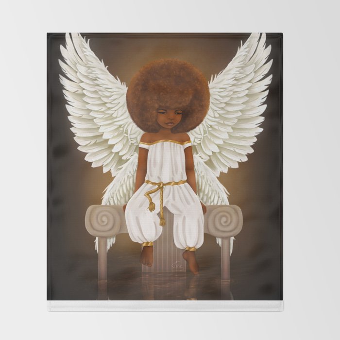 Lil' Angel Throw Blanket | Society6