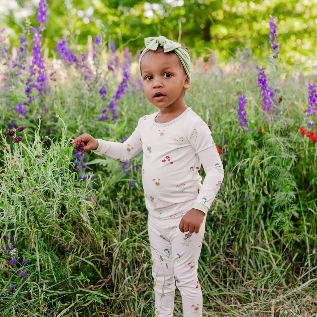 Long Sleeve Pajamas in Wildflower | Kyte Baby