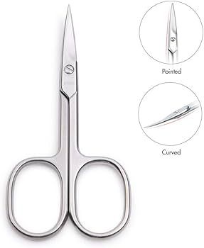 LIVINGO Premium Manicure Scissors Multi-purpose Stainless Steel Cuticle Pedicure Beauty Grooming ... | Amazon (US)