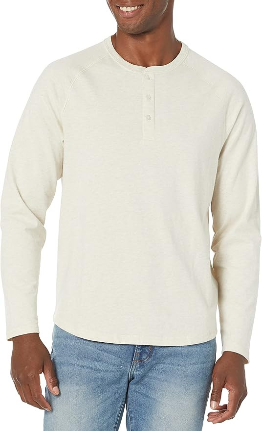 Amazon Essentials Long Sleeve Shirt for Men, Regular-Fit Henley, Available in Big & Tall | Amazon (US)