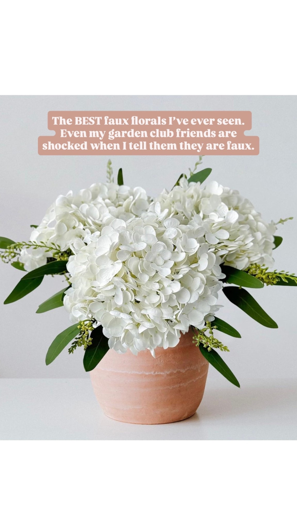 These faux hydrangeas are unmatched! If you’re a busy mom like me, these are such an easy way to add a touch of floral elegance to your home without the hassle! 

Loverly grey, best faux flowers, realistic faux florals, white hydrangeas, spring flowers 

#LTKHome #LTKmomlife