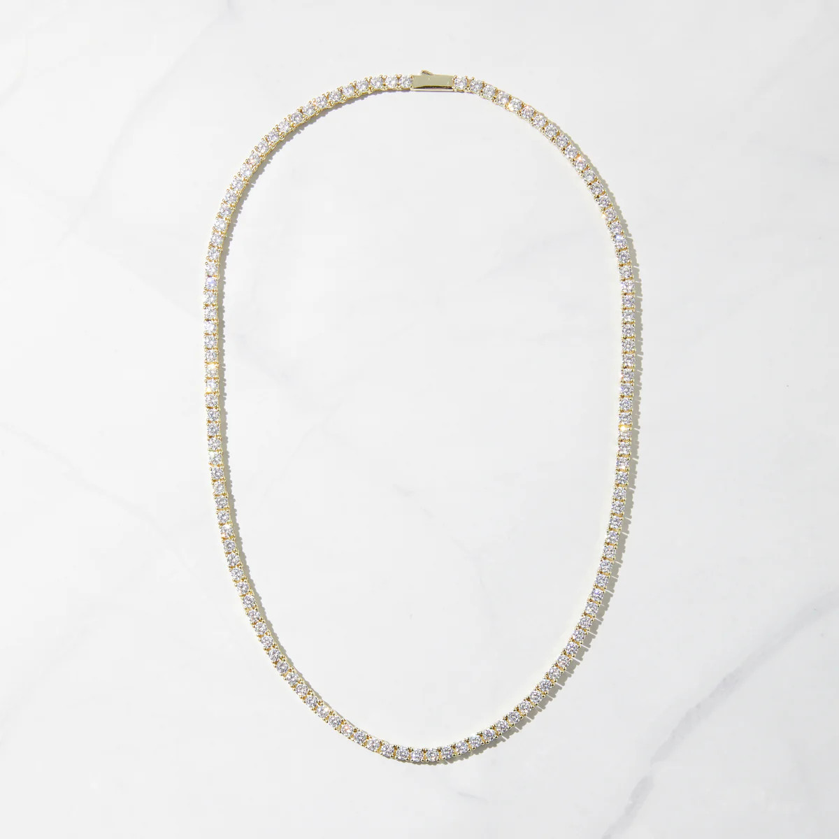3mm Diamond Tennis Necklace | Sami Jewels