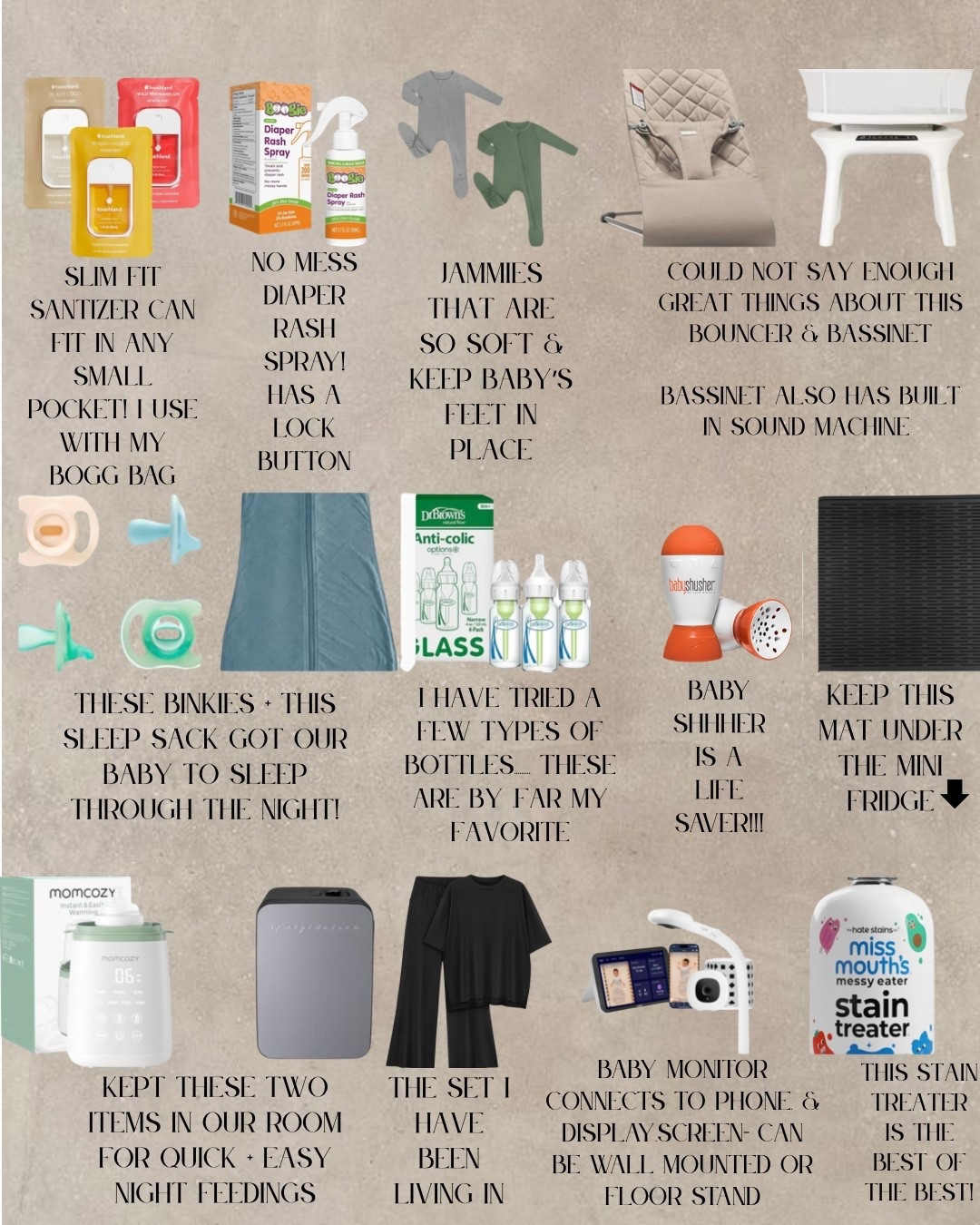  few of my favorite products of a mom of 2!! ❤️

#MomLife #ThisIsMotherhood #MomMode #RealMomLife #WorkingMom #ModernMom  #Motherhood #BabyProducts #BabyEssentials #BabyGear #NewbornMustHaves #BabyMustHaves #BabyCare #BabyShop #BabyStuff #MomAndBaby #BabyShower #NewMomEssentials #BabyLove #MomHacks #MomHack #MomTips #ParentingHacks #MomHacksDaily #EasyMomHacks #ParentingTips #MomLifeHacks #SmartMom #LifeHacksForMoms #MomTricks #MomHacksAndTips #momootd #fashion #styleootd #ootd #whatiwore 
#currentlywearing #fashionblogger #onlineshopping #LTK #liketoknowit #womensfashion #everydaystyle #casualstyle #postpartum #amazonfashion #amazontrends #outfitinspo #momstyle #ootd #styleinspo #amazon #amazonstyle  #amazonfinds #fyp #outfitinspo #iowa #foryoupage 

#LTKSeasonal #LTKmomlife #LTKBaby