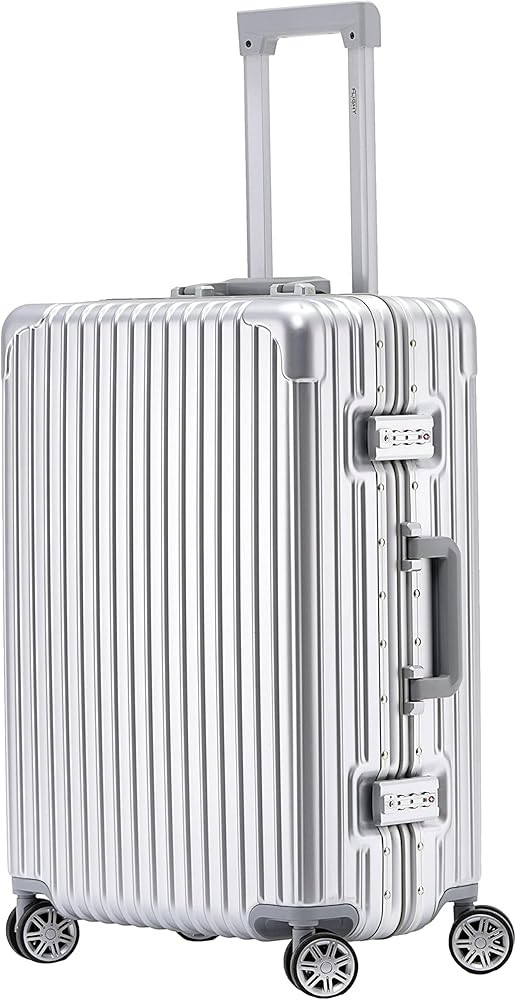 Flight Knight Premium Travel Suitcase - 8 Spinner Wheels - Built-in Side Lock Lightweight Alumini... | Amazon (UK)