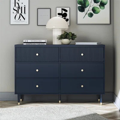 Elizabeth 6 Drawer 54.4'' W Dresser | Wayfair North America