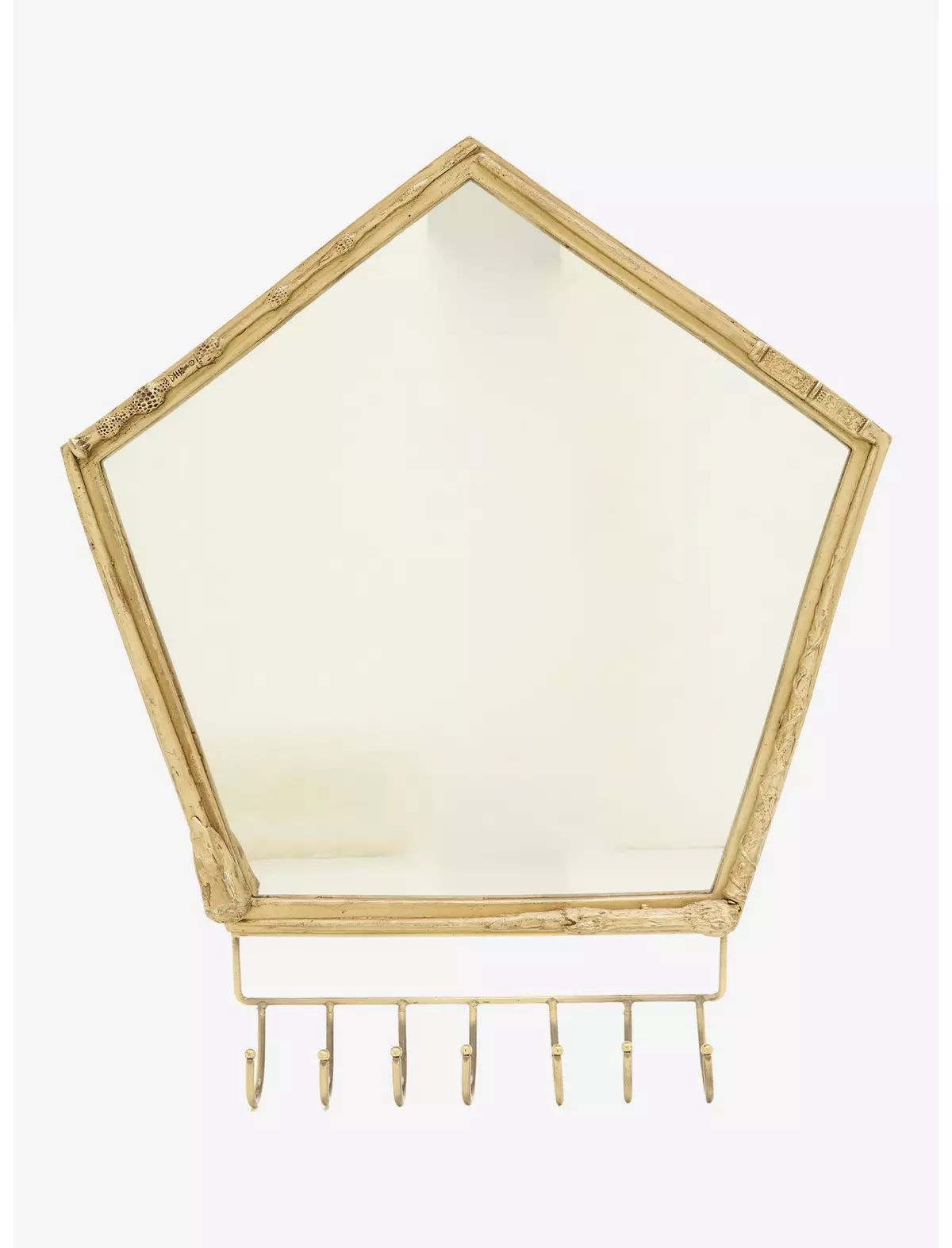 Harry Potter Gold Wands Mirror With Hooks | Hot Topic