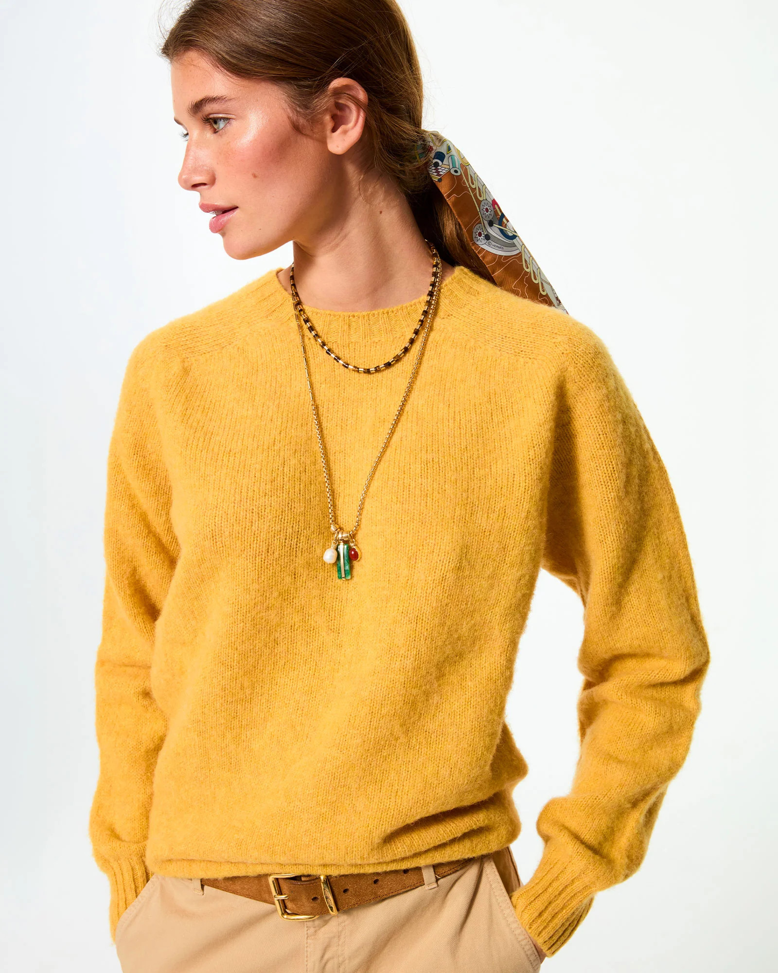 The Semi Precious Heishi Necklace | Roxanne Assoulin