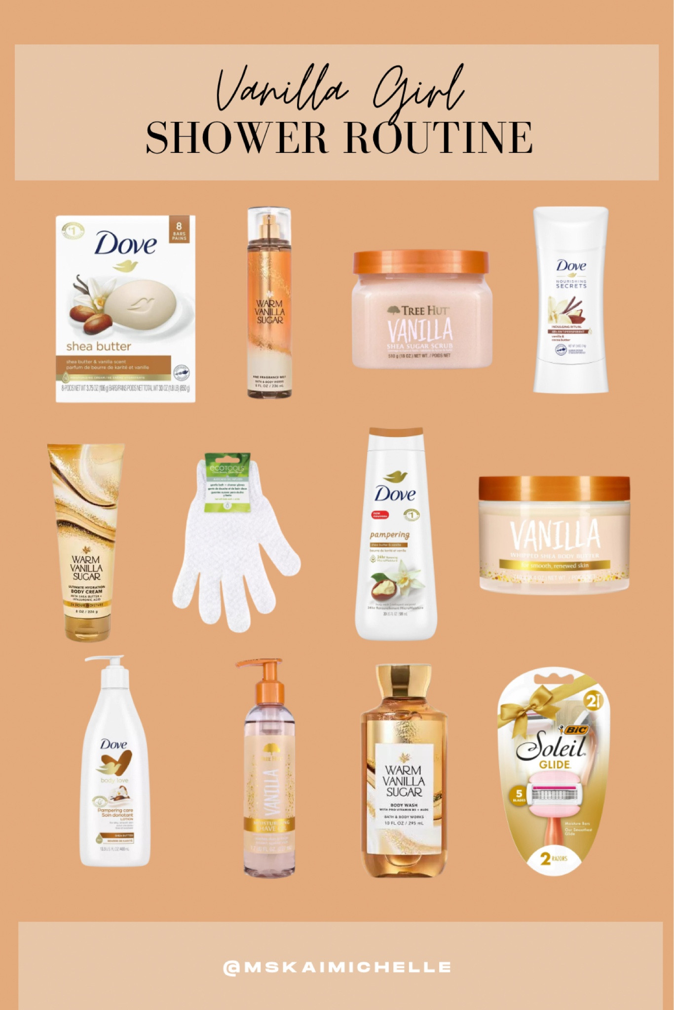 Vanilla Girl Shower Routine | Must Have Items For Your Shower Routine | Dove | Bath and Body Works | Vanilla | Vanilla Bean |Tree Hut | hygiene | body care | skin care 

#LTKstyletip #LTKbeauty #LTKfindsunder50