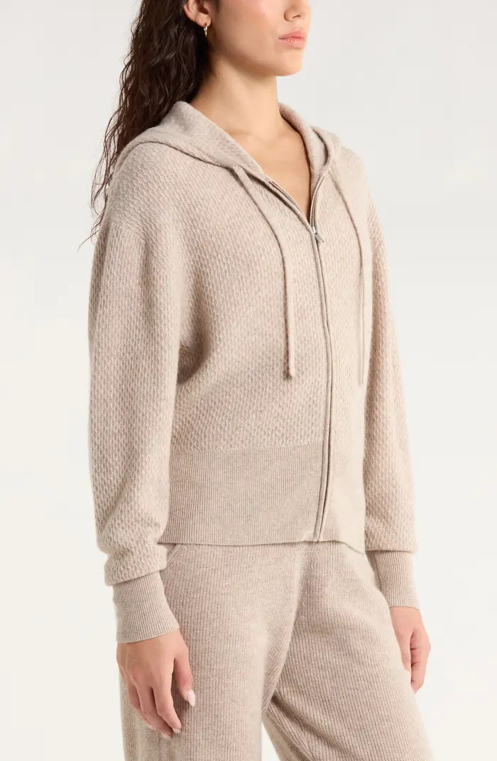 Wool & Cashmere Zip Front Hoodie | Nordstrom