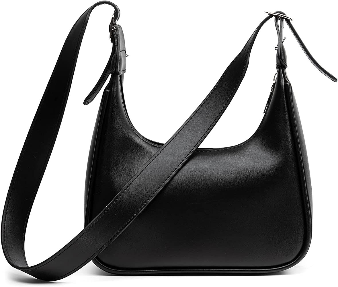 Crossbody Bags for Women Retro Classic Half Round Shoulder Bag Adjustable shoulder strap | Amazon (US)