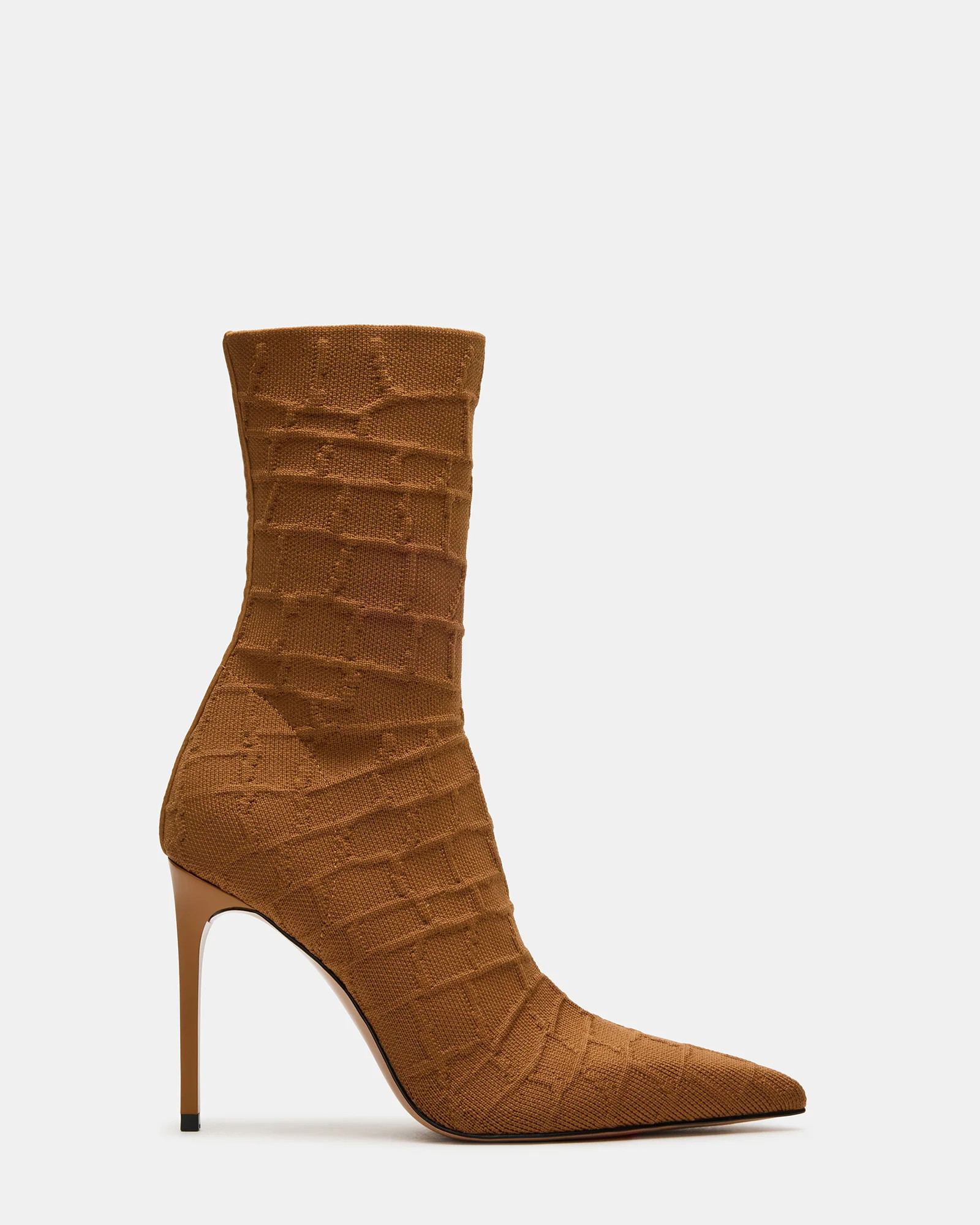 Steve Madden Women's Midnite Ankle Booties - Tan Crocodile - Size 8.5 - Synthetic | Steve Madden (US)