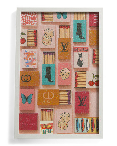16x24 Retro Matchbox Shadow Box Wall Art | TJ Maxx