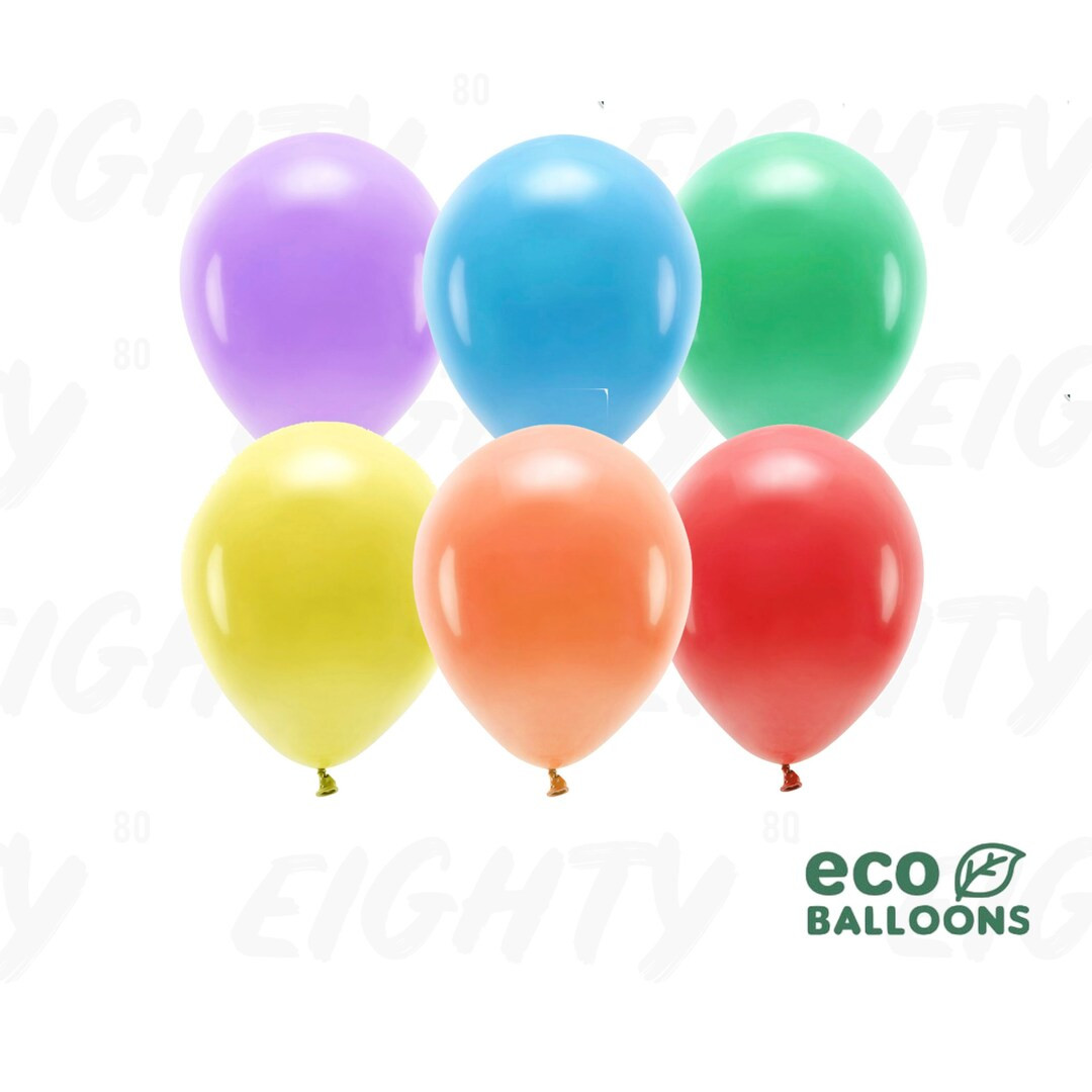 Eco Friendly Balloons / BIODEGRADABLE / 30cm Colour Mix /pack of 10 Balloons colours Available - ... | Etsy (US)