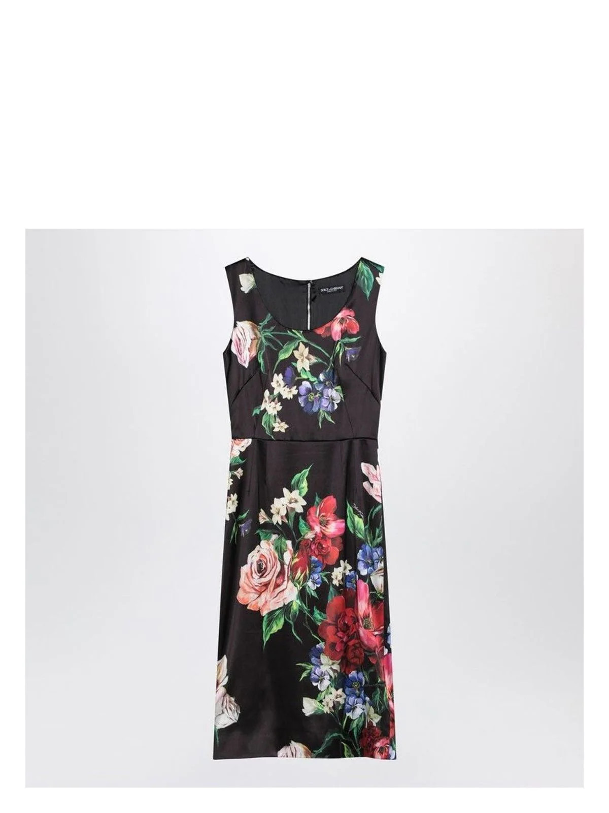 Dolce & Gabbana Women's Black Dress With Floral Print | Size 44 | F6ZJ6TFSIB5 Color HN5PR | LOZURI