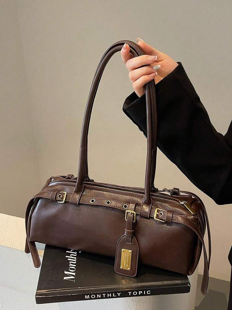 brown shoulder bag | SHEIN