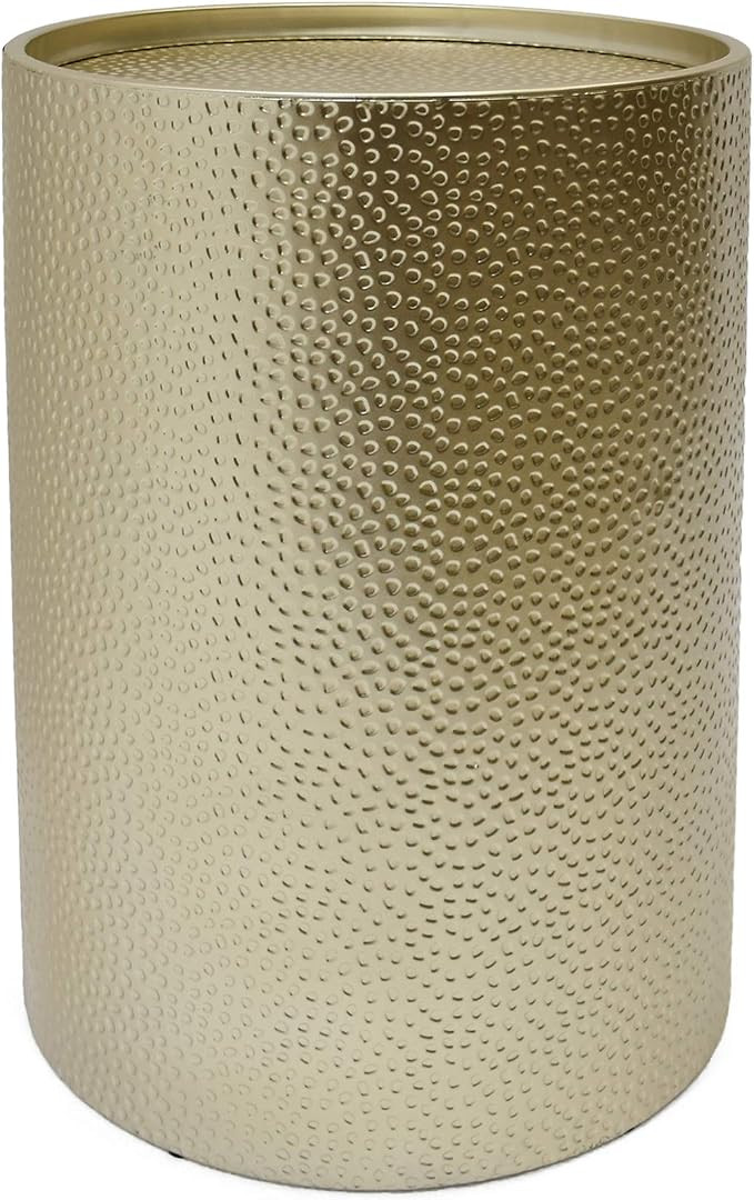 Christopher Knight Home Rache Modern Round Accent Table with Hammered Iron, Gold 16 in x 16 in x ... | Amazon (US)