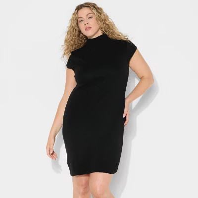Women's Cap Sleeve Mini Bodycon Dress - Wild Fable™ Black 4X | Target