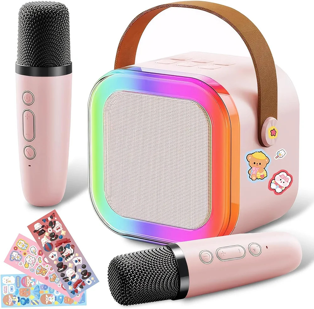 Amazon.com: Hovothy Kids Adult Toys Karaoke,Microphone Machine,Kids Colorful Lights,Portable Mini... | Amazon (US)