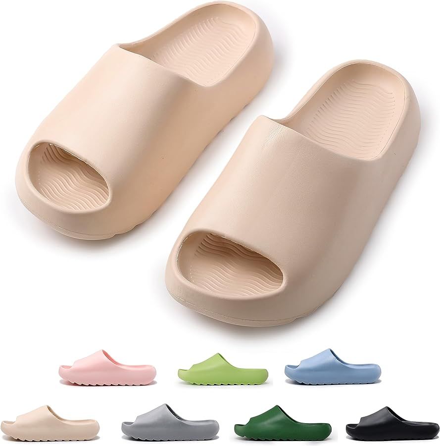 sharllen Cloud Slides for Kids，Boys Girls Home House Pillow Slippers Comfy Toddler Kids Cloud C... | Amazon (US)