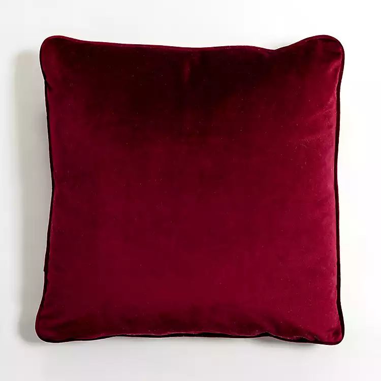 Garnet Jewel Velvet Pillow | Kirkland's Home