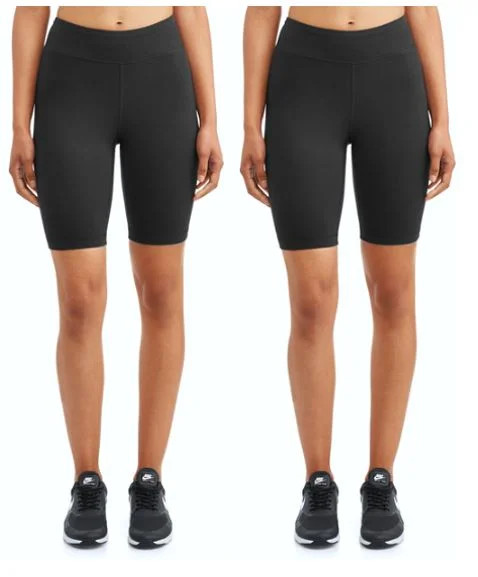 Athletic Works Women's Active 9" Basics Bike Short 2 Pack | Walmart (US)