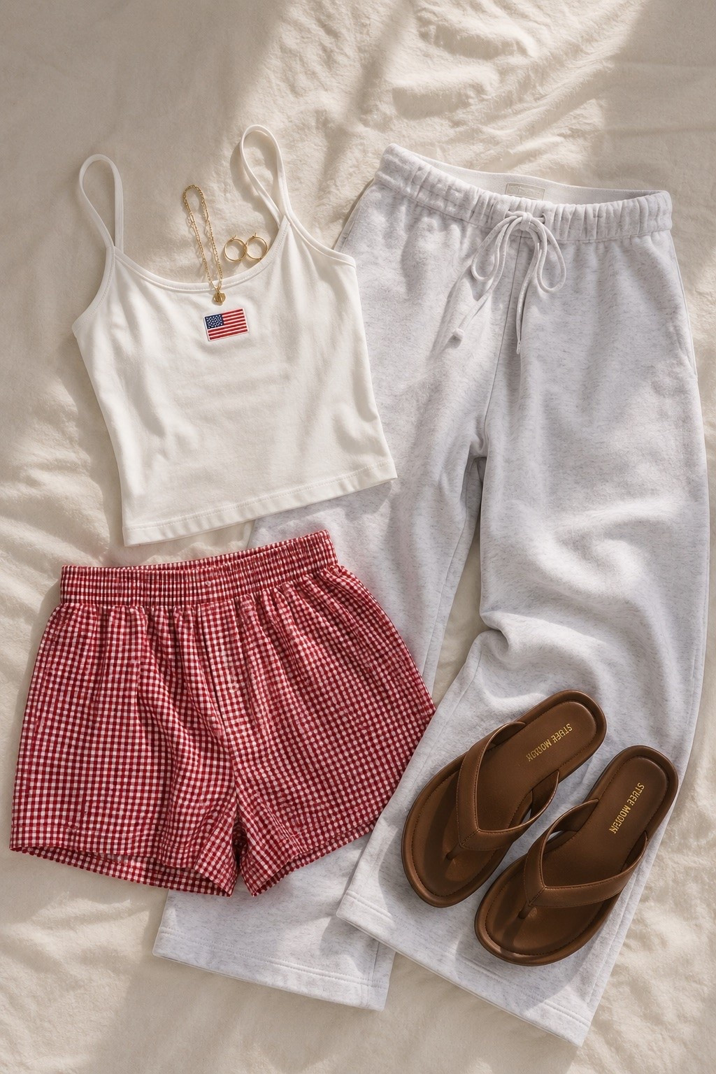 Love this adorable flag graphic tank! Pair it with oversized sweats , denim shorts or gingham boxers

#LTKootd