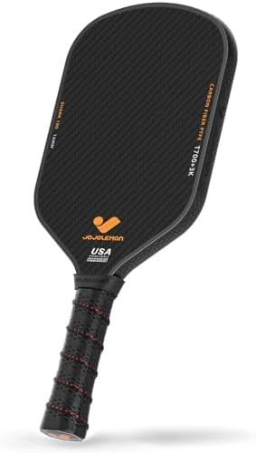 Pickleball Paddles, Carbon Fiber Pickleball Paddle with a 16mm Shark Power Polymer Core, The Pick... | Amazon (US)